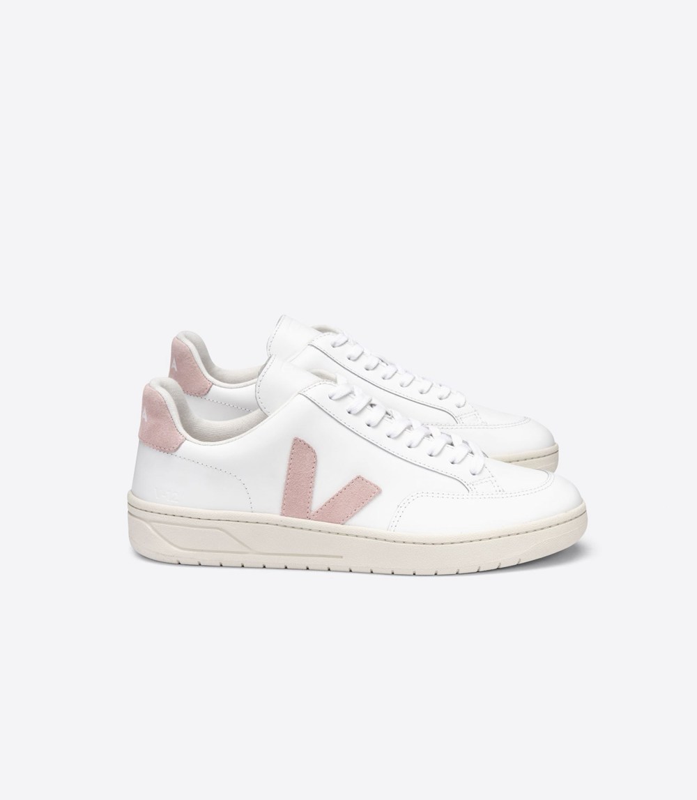 Veja Sneakers Dama - V-12 Piele - Albi/Roz - 2051967-SU